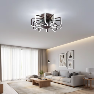 Ventilador de Techo Metálico de 5 Aspas para Dormitorio, Motor DC Ultrasilencioso (<30dB), 5 Velocidades con LED Regulable, Ahorro de Energía y Control por Aplicación/Control Remoto - Product Image 5