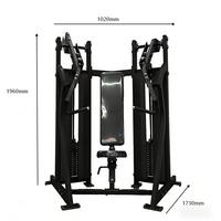 Banc de musculation isolaté réglable en acier avec système de poids pour usage commercial - Entraînement de la force des bras et du dos