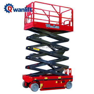 Lift Gunting Listrik Tenaga Sendiri Bersertifikasi CE dengan Kapasitas 230-2000KG dan Tinggi Angkat 3m-20m untuk Penggunaan Dalam/Luar Ruangan - Product Image 4