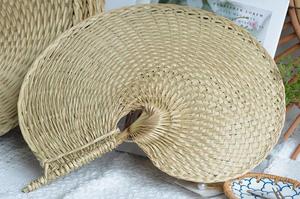 Éventail en bambou de style chinois, sculpté à la main, pour l'été, en feuille de palmier naturelle, écologique, décoration murale, éventails portatifs - Product Image 6