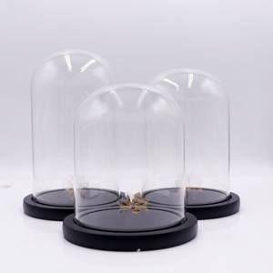 Supporto <span class=keywords><strong>per</strong></span> torta di fiori stabilizzato con cupola in vetro trasparente a cupola geodetica premium del produttore con base a cupola in vetro - Product Image 3
