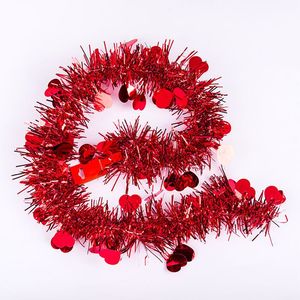 Vente chaude fête de noël <span class=keywords><strong>anniversaire</strong></span> décoration 2 M amour coeur couleur rayures hauts danse <span class=keywords><strong>salle</strong></span> de mariage guirlande ruban coloré - Product Image 5