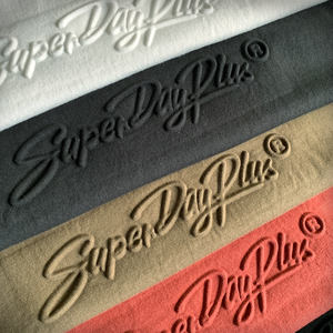 2024 модная футболка в стиле хип-хоп, трехмерная футболка с тиснением, 100% хлопковый пуловер, Мужская футболка премиум-класса с тиснением на заказ - Product Image 3