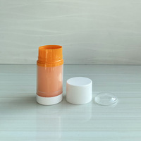 Tube de déodorant vide en PP double couche personnalisé de 30/50/75/100g, conteneur rond à torsion pour bâton de déodorant