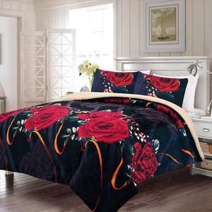 100% Polyester Sherpa Lông Cừu Faux Fur Vải Giường Phòng <span class=keywords><strong>Set</strong></span> <span class=keywords><strong>Comforter</strong></span> <span class=keywords><strong>Set</strong></span> Sang Trọng Quilt Borrego Bộ - Product Image 2