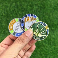 Marqueur de balle de golf magnétique 3D imprimé en métal durable Amrta personnalisé, populaire 2025, couleur et forme personnalisées, réparation de divots, utilisation extérieure