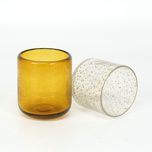 Frascos de Vidrio Grueso de Color Ámbar Soplados a Mano, Frascos de Vidrio Reciclado para Velas, para Decoración y Regalos - Product Image 4