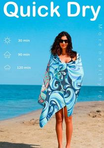 Toalla de Playa de Microfibra de Secado Rápido, Personalizada con Estampado, Sin Arena, para Mujer, Popular en Verano - Product Image 2