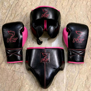 Ensemble d'entraînement et de sparring en cuir Pro Fly neuf, sur mesure, super confortable, gants de kickboxing Fly, dernier modèle, ensembles de boxe Fly - Product Image 1