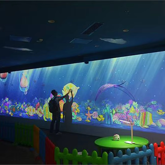 Interactive Projector Games Immersive 3D Ar 4K Hologram Projection Indoor Virtual Kids Gaming For Floor And Wall