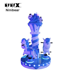 Parc d'attractions 3 places Mini carrousel Petit carrousel à vendre Carrousel Console de <span class=keywords><strong>jeu</strong></span> - Product Image 5