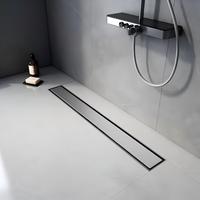 Drain de douche linéaire personnalisé en acier inoxydable anti-odeur pour salle de bain, à insérer dans les carreaux ou à fixer au mur