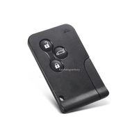 Clé de carte intelligente à 3 boutons, 434Mhz, puce ID46 PCF7947, pour Renault Clio Logan Megane 2