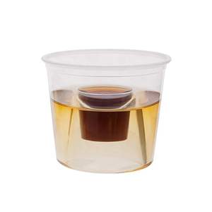 3オンス/85ミリリットル |   25ml PP素材 再利用可能 透明 ジャガー ボムショットカップ スタッカブル 使い捨て プラスチック ボムショットグラス - Product Image 2