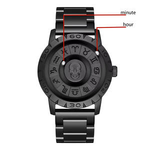 Nuevo <span class=keywords><strong>Reloj</strong></span> Magnético para Hombre, Diseño Esférico, Sin Espejo, Relojes <span class=keywords><strong>de</strong></span> Cuarzo Negros para Hombre, Relojes <span class=keywords><strong>de</strong></span> Pulsera <span class=keywords><strong>de</strong></span> <span class=keywords><strong>Acero</strong></span> Inoxidable - Product Image 5
