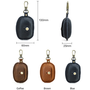 Estuche de Cuero Genuino para Auriculares con Gancho, Funda Protectora Portátil para los Nuevos Auriculares Inalámbricos Bluetooth Sony <span class=keywords><strong>WF</strong></span> <span class=keywords><strong>1000XM5</strong></span> - Product Image 5