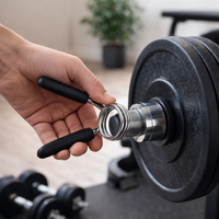 Attaches à ressort pour barre de musculation en acier inoxydable avec poignée ergonomique pour usage en salle de sport, dimensions personnalisables