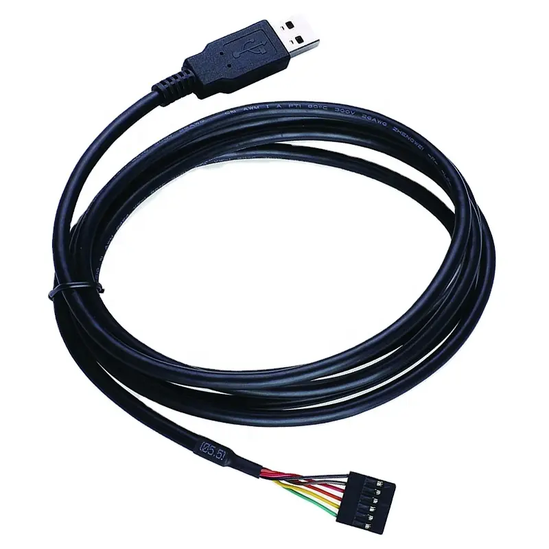 Kabel FTDI konektor 6 pin ke konektor RS232 USB ke TTL Serial 3.3V adaptor kabel Otg