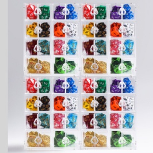 Factory Direct Custom Clear Acrylic DND Gaming Dice Storage Box Injection-Molded Rectangle <b>PC</b> Plastic Portable for <b>Table</b> Games - Product Image 4