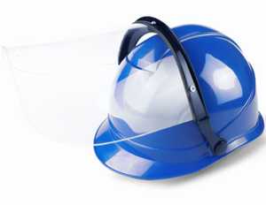 ABS المواد البناء خوذة أمان مع ط نمط يمكن استخدامها مع PMMA المواد الوجه درع السلامة الصلب قبعة - Product Image 2