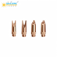 Buse de soudage laser à fibre portative, buse en cuivre durable, soudage lisse sans scories, buse de guidage, marque QILIN