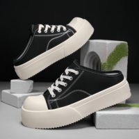 Nuove Scarpe Retrò alla Moda in Tela con Lacci per Uomo, Scarpe Sportive Classiche Versatili con Rialzo Interno
