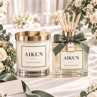 AIKUN Coffret Cadeau Diffuseur à Bâtonnets Minimaliste Écologique Longue Durée par Équipe de Designers Professionnels pour Acheteurs de Mariages