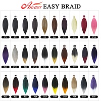 Pré étiré tressage cheveux professionnel doux Yaki tressage cheveux pour tresses eau chaude réglage Extensions de cheveux synthétiques