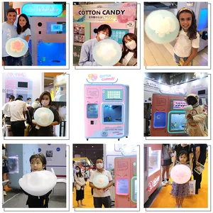 Fully Automatic Commercial Cotton Candy Machine Vending Machine