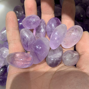 Vente en gros de pierres d'améthyste légère polies en quartz naturel pour la décoration intérieure - Product Image 4