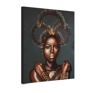 Vente en gros de photos de femmes africaines de sexe peinture abstraite art sur toile machine de peinture et d'impression machine de peinture automatique