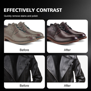 Crème à Cirer les <span class=keywords><strong>Chaussures</strong></span> 2-en-1 NOUVEAUTÉ, Motif Crème, Rénovation de Couleur OEM, <span class=keywords><strong>Nettoyant</strong></span> Cuir Lustrant avec Éponge - Product Image 6