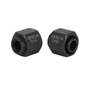 Conector Roscado de Hombro Plano Tipo D, Acero al Carbono Marino, Rosca Exterior, CB*821-84, Accesorio de Ferretería - Product Image 1