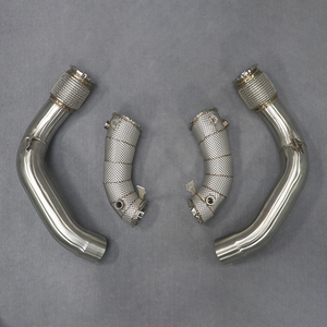 Tubo de bajada de 3 a 3,5 pulgadas para BMW M5 F90 3,0 T (2018-2023) -Acero inoxidable 304, resonador de rendimiento - Product Image 6