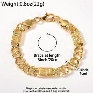 unisex bulk wholesale waterproof <b>copper</b> vintage geometric block smooth wide uniform eye catching <b>bracelets</b> - Product Image 6