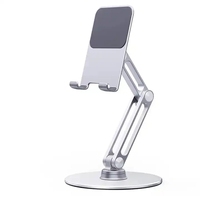 Support de Tablette en Aluminium réglable, pliable, Portable, Flexible, pivotant à 360 degrés, support de bureau pour Tablette PC