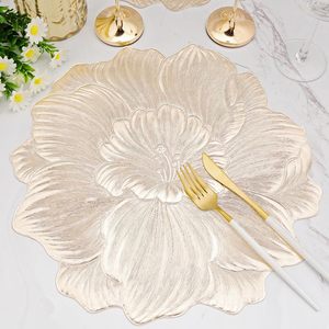<span class=keywords><strong>Tovagliette</strong></span> in vinile metallizzato lavabile con fiori creativi per matrimonio in Tabletex <span class=keywords><strong>tovagliette</strong></span> per tavolo da pranzo - Product Image 6