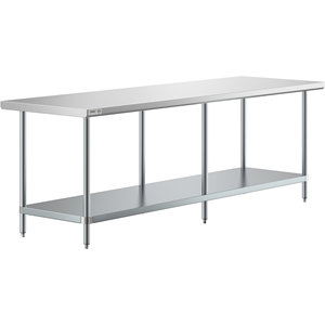 American Style Stainless Steel Heavy Duty Workbench, Commercial <b>Kitchen</b> Prep Table for Restaurant Hotel Home Use - Product Image 1