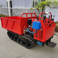 Véhicule de transport chenillé à bas prix et grande capacité pour la construction en béton, avec moteur de pompe 400 kg, facile à utiliser, faible coût