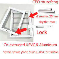 Fenêtres UPVC sur mesure, MOQ 7 mètres carrés, fabrication personnalisée selon plans et échantillons