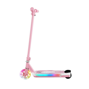 Scooter Eléctrico Rosa de 12-24V para Niños con Luces Laterales y Ruedas Luminiscentes - Product Image 2