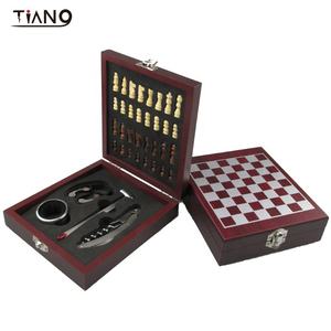 Высококачественный набор открывалки для бутылок из нержавеющей стали, открывашка для шахматной доски, деревянная коробка, Подарочная коробка, набор для бара - Product Image 6