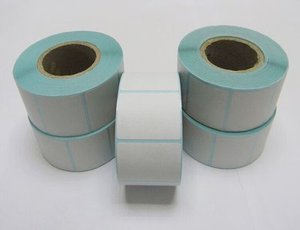 맞춤형 58mmx40mm 합성 이중층 종이 자가 점착 방수 산업용 냉동 식품용 무지 감열 라벨 - Product Image 2