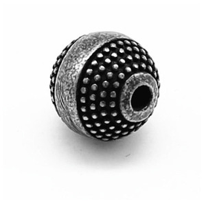yunnique Stainless Steel <b>Spacer</b> Beads Round Black Plated For Bracelet Making DIY Jewelry Accessories Wholesale - Product Image 5