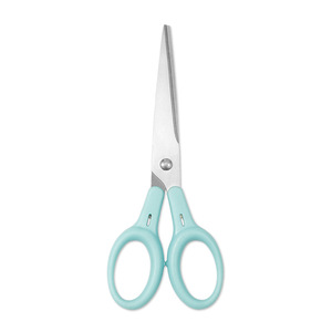 Stainless Steel Office Scissors Straight Head Blue For Home Paper Cutting And Craft DIY - Product Image 3