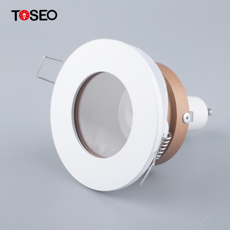 GU10 Anti Glare Downlight 70Mm Cut Out Ip65 Hotel Ceiling Down Light Fixture