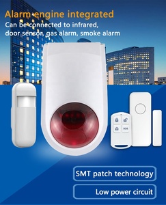 Sistema de alarma de seguridad para el hogar, sirena estroboscópica inalámbrica de 433MHz para exteriores, resistente al agua - Product Image 2