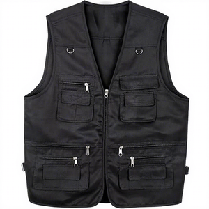 Mens <b>Black</b> Multi Pocket Utility <b>Vest</b> Outdoor Fishing Photography Travel Safari Work Lightweight Breathable Quick Dry <b>Vest</b> - Product Image 1