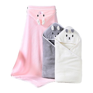 Toalla de <span class=keywords><strong>baño</strong></span> para bebé con <span class=keywords><strong>capucha</strong></span> Ultra suave y absorbente Albornoz para niños pequeños Manta para recién nacidos Regalos de ducha Azul - Product Image 3