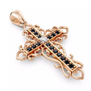 Colgante de Lujo Unisex de Plata de Ley 925 con Baño de Oro y Rodio, Diamante Cultivado en Laboratorio, Moissanita AAA, Estilo Hip Hop, Moda - Product Image 4